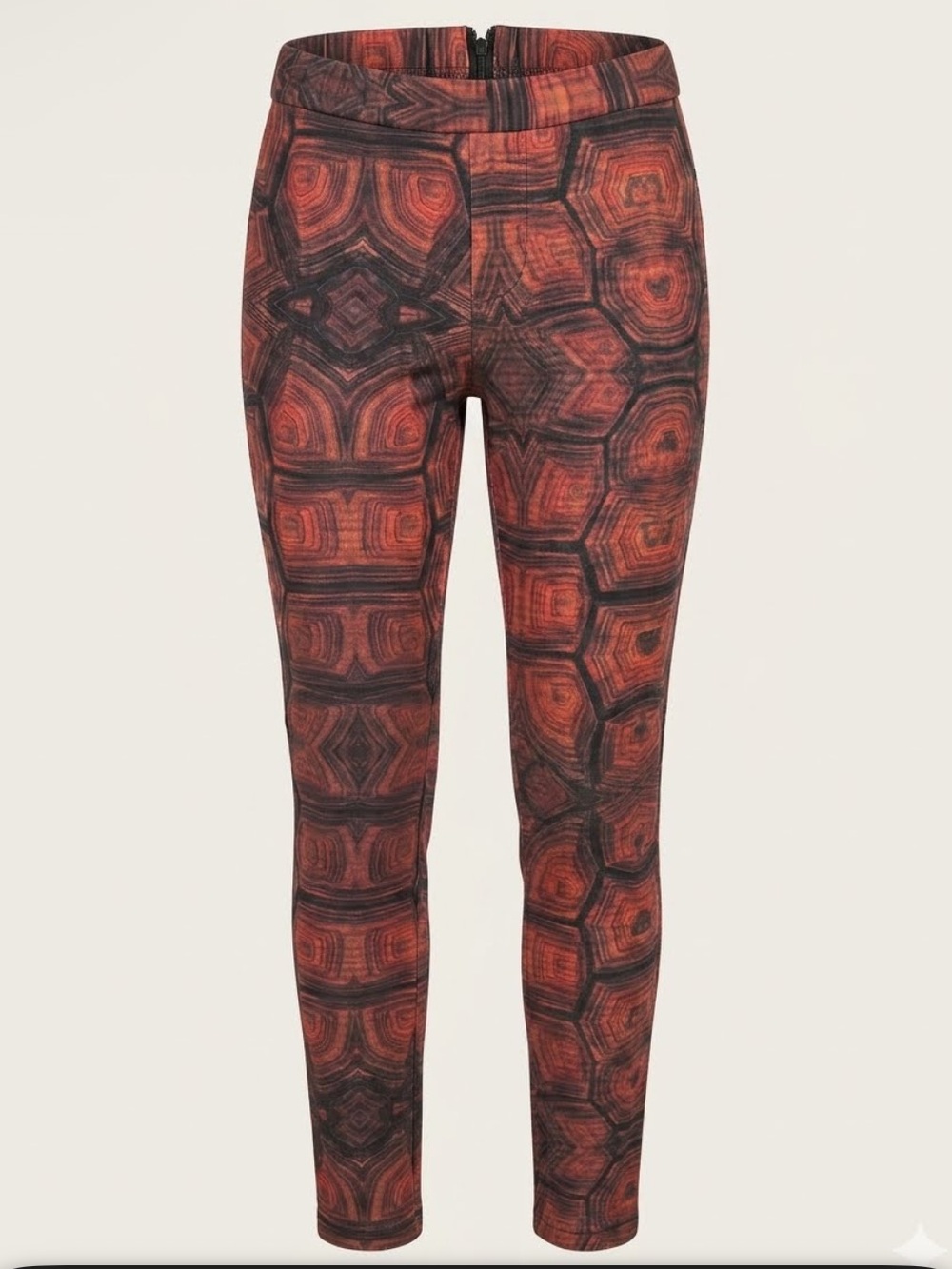 CYNTHIA ROWLEY VINTAGE NEOPRENE SKINNY pant kaleidoscope geometric pattern SZ 4